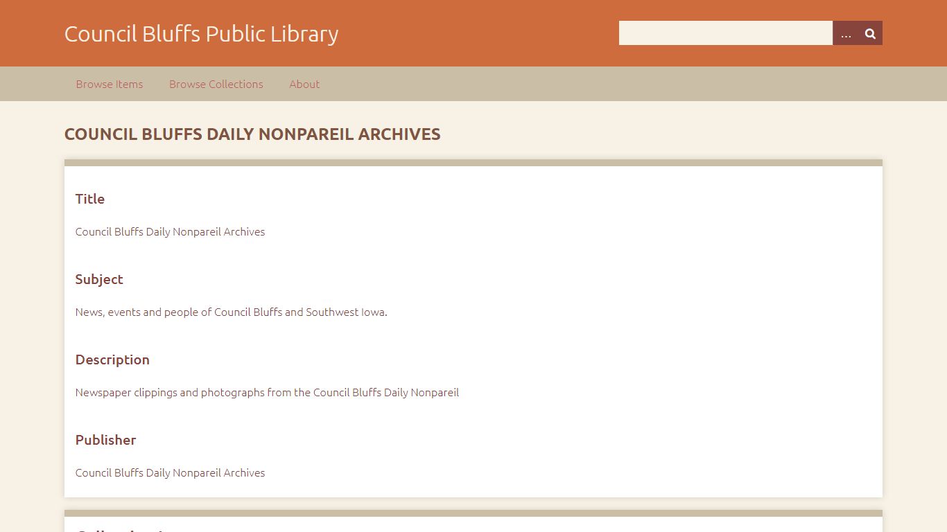Council Bluffs Daily Nonpareil Archives · Council Bluffs ...